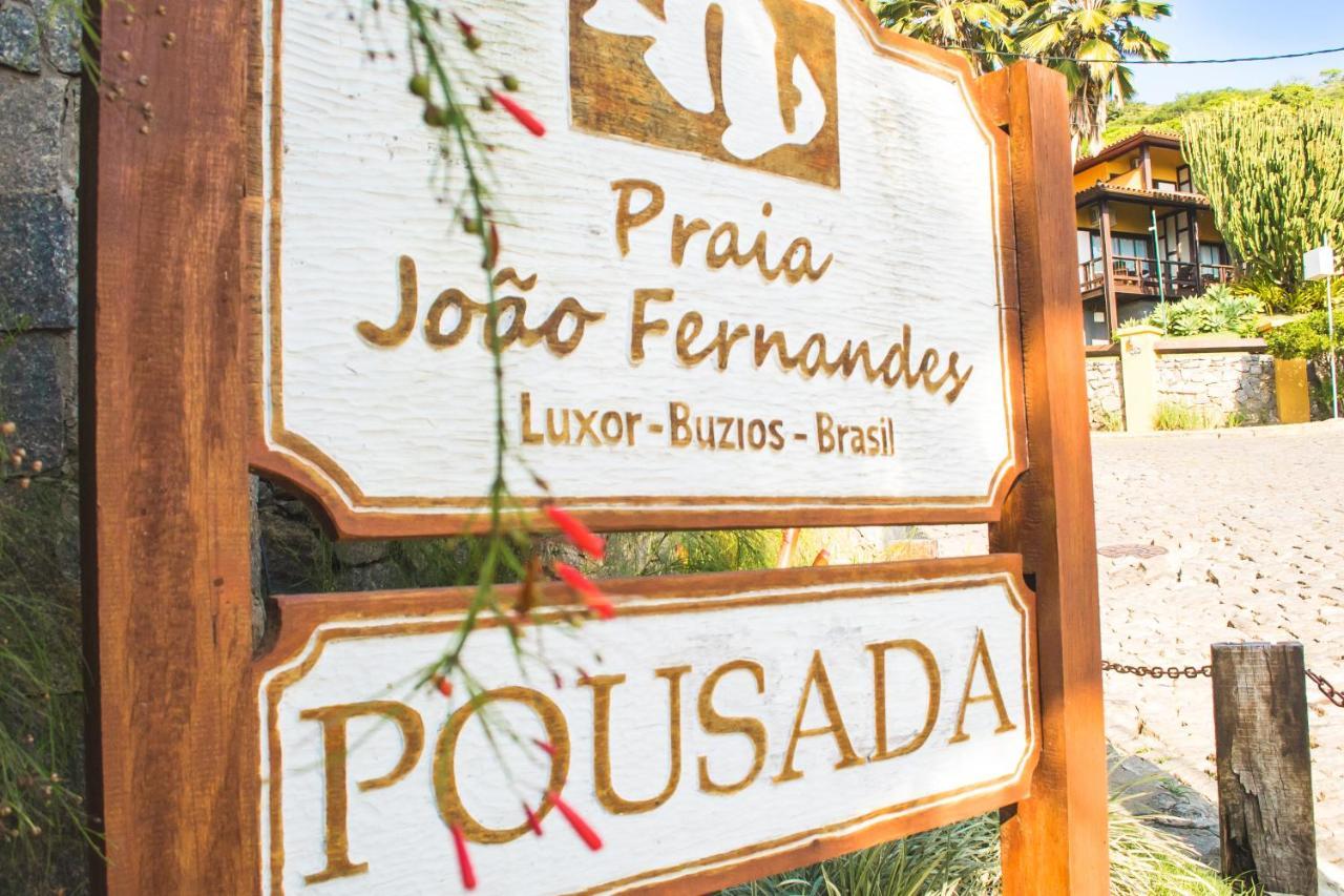 Pousada Praia Joao Fernandes Armacao dos Buzios Exterior photo Beach sign